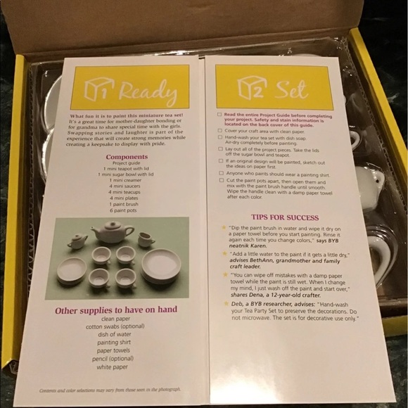 Big Yellow Box Toys Big Yellow Box Tea Party Kit Nib Poshmark